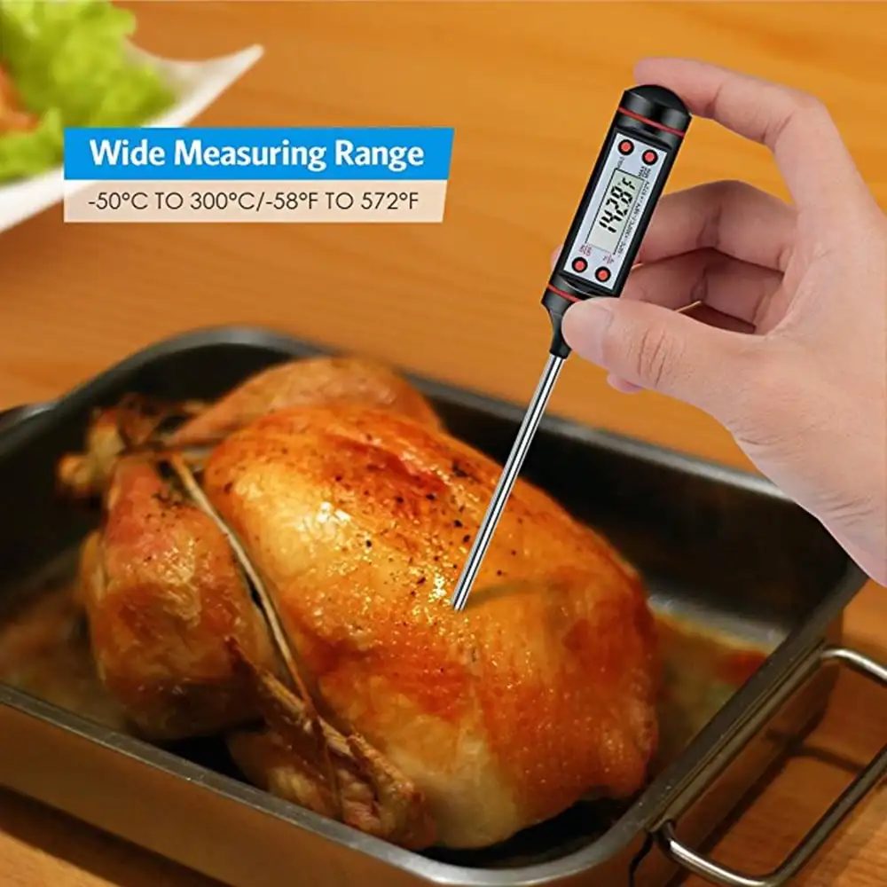 Generic Kitchen Cooking Food Meat Probe Digital BBQ Thermometer 50 To 300'C Instant Read Oven