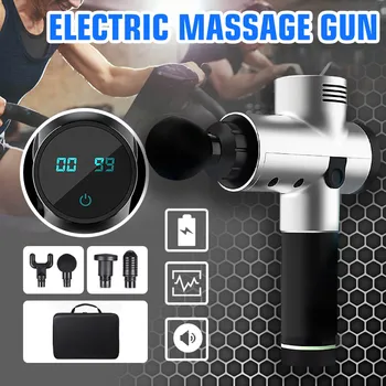 4000r/min Therapy Massage Gun 20Gears Muscle Massager Pain Sport Massage Machine Relax Body Slimming Relief 4 Heads LCD Display
4000r/min Therapy Massage Gun 20Gears Muscle Massager Pain Sport Massage Machine Relax Body Slimming Relief 4 Heads LCD Display