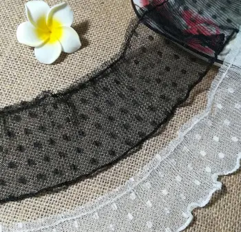 1Yards Latest Elastic Lace Fabric Pleated Guipure Dot Lace Ribbon White Black Lace Fabric Tulle Sewing Trim Dress Crafts L-48
1Yards Latest Elastic Lace Fabric Pleated Guipure Dot Lace Ribbon White Black Lace Fabric Tulle Sewing Trim Dress Crafts L-48