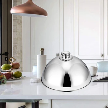 Stainless Steel Food Cover Cloche Plate Platter Domed Cover Serving Dish
Stainless Steel Food Cover Cloche Plate Platter Domed Cover Serving Dish