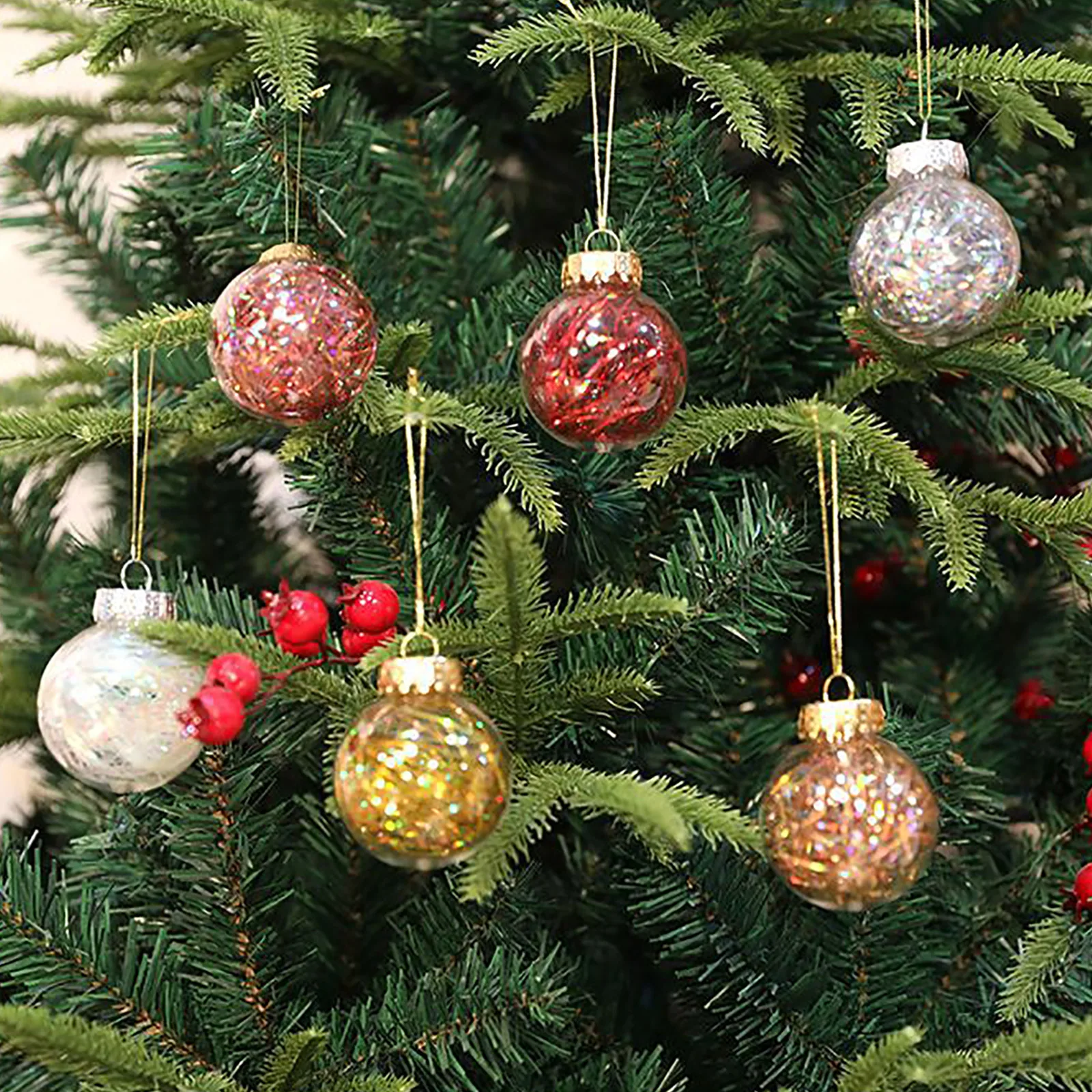 4Pcs Transparent Christmas Balls Pot Round Clear Bolus Hanging Ornament Xmas New Year Party Home Decorations
4Pcs Transparent Christmas Balls Pot Round Clear Bolus Hanging Ornament Xmas New Year Party Home Decorations