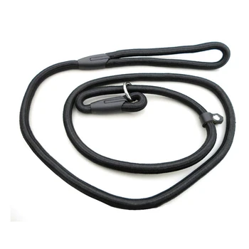 

1.0*140cm Pet Dog Nylon Adjustable Loop Training Lead Collar Leash Traction Rope (Black)-Dropship