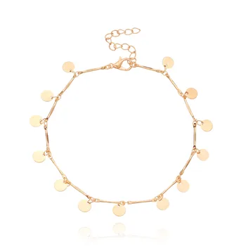 Ornament Popular Geometry Alloy Straight Wafer Beach Anklets Female Summer Fashion New Style Foo
Ornament Popular Geometry Alloy Straight Wafer Beach Anklets Female Summer Fashion New Style Foo