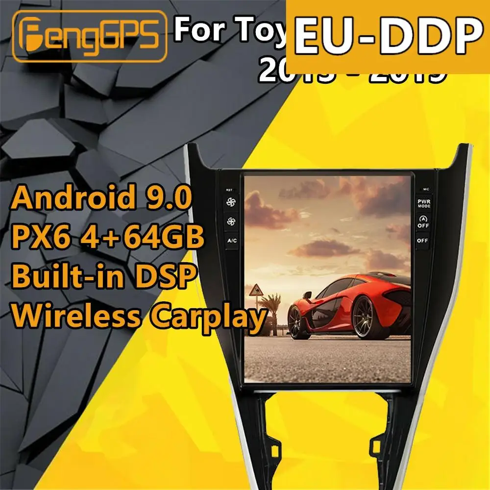 For Toyota Harrier 2013 - 2019 Car Multimedia Player Android px6 tesla style Screen Stereo Audio radio autoradio GPS Head unit
For Toyota Harrier 2013 - 2019 Car Multimedia Player Android px6 tesla style Screen Stereo Audio radio autoradio GPS Head unit