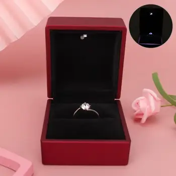 LED Light Fashion Display Box Wedding Ring Box Container Earrings Proposal Jewelry Holder Storage Case Gift Jewelry Packaging
LED Light Fashion Display Box Wedding Ring Box Container Earrings Proposal Jewelry Holder Storage Case Gift Jewelry Packaging