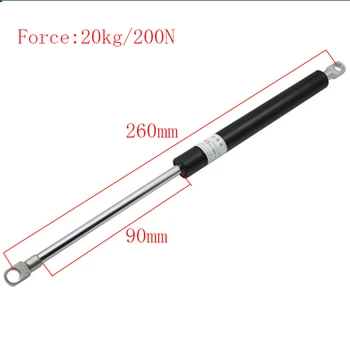 Gas spring Free Shipping Car Auto 200N Lbs Force Ball Studs Lift Strut Metal Gas Spring 260MM*90MM
Gas spring Free Shipping Car Auto 200N Lbs Force Ball Studs Lift Strut Metal Gas Spring 260MM*90MM