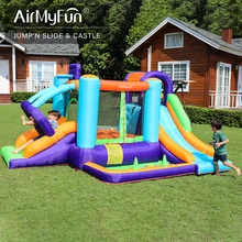 AirMyFun Inflatable Bounce House, 12.1x9.2x6.1 FT Kids Bouncy Castle with Ball Pit & Basketball Rim, Jumping & Slide 
AirMyFun Inflatable Bounce House, 12.1x9.2x6.1 FT Kids Bouncy Castle with Ball Pit & Basketball Rim, Jumping & Slide