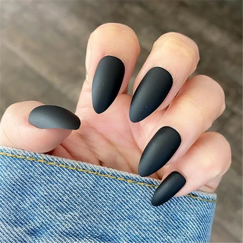 Short Stiletto False Nails Black Matte Artificial Impress Press On Nails Fake Plastics Colored Sharp Faux Ongles Tips Nepnagels
Short Stiletto False Nails Black Matte Artificial Impress Press On Nails Fake Plastics Colored Sharp Faux Ongles Tips Nepnagels