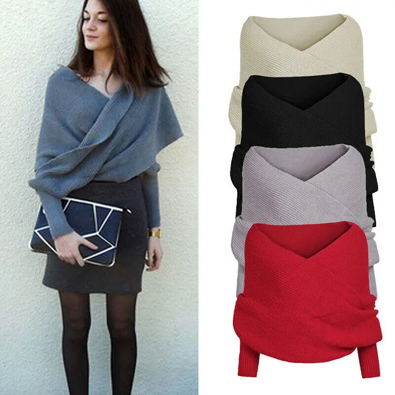 Women Sexy Sweater Off Shoulder Cross Wrap Sweaters Slash Neck Short Tops Batwing Sleeve Autumn Warm Knitwear For Women
Women Sexy Sweater Off Shoulder Cross Wrap Sweaters Slash Neck Short Tops Batwing Sleeve Autumn Warm Knitwear For Women