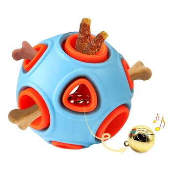 Interactive Dog Toys Treat Ball with Small Bell, Dog Puzzle Toys Pet Dog or Cat Chew Toys Ball with Durable Rubber Blue + Orange
Interactive Dog Toys Treat Ball with Small Bell, Dog Puzzle Toys Pet Dog or Cat Chew Toys Ball with Durable Rubber Blue + Orange