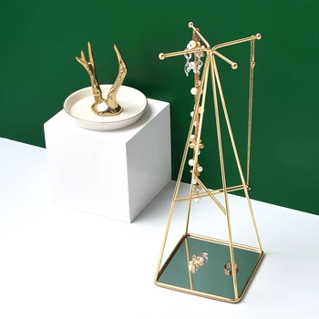 Nordic Style Jewelry Storage Rack Creative Iron Jewelry Display Rack Light Luxury Storage Rack Dressing Table Desktop Decoration
Nordic Style Jewelry Storage Rack Creative Iron Jewelry Display Rack Light Luxury Storage Rack Dressing Table Desktop Decoration