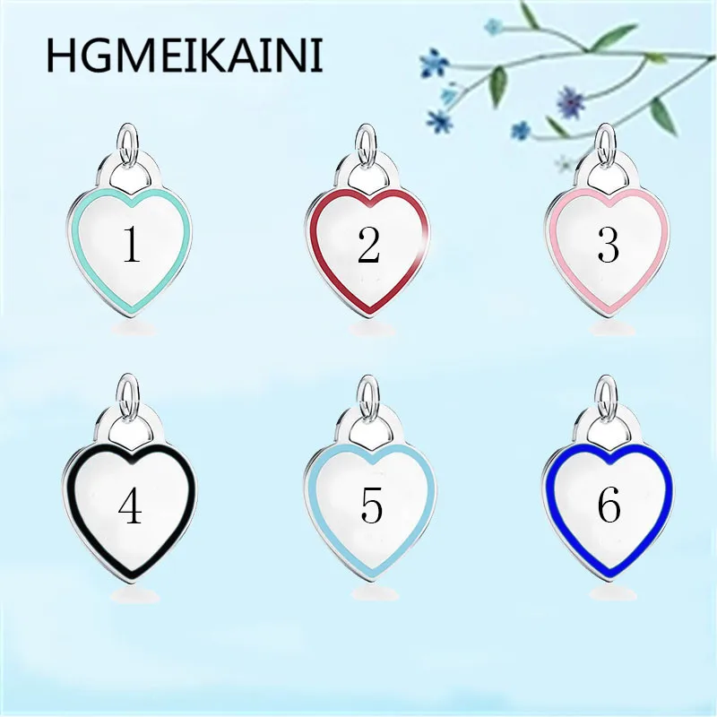 HGMEIKAINI 925% in Europe and the original authentic silver pendant 1:1 multicolor enamel heart-shaped charm ladies present
HGMEIKAINI 925% in Europe and the original authentic silver pendant 1:1 multicolor enamel heart-shaped charm ladies present