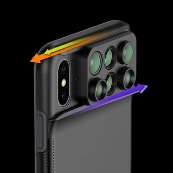 6 in 1 Phone Lens Cover Case Wide Angle Phone Camera Lens Fisheye Telephoto Macro Camera Lens for iPhone XS
6 in 1 Phone Lens Cover Case Wide Angle Phone Camera Lens Fisheye Telephoto Macro Camera Lens for iPhone XS
