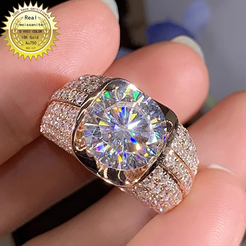 Однотонное мужское кольцо 9K Au375 из розового золота DVVS1 2 карат Муассанит Бриллианты круглые обручальные мужские кольца для свадьбы вечеринки юбилея
Однотонное мужское кольцо 9K Au375 из розового золота DVVS1 2 карат Муассанит Бриллианты круглые обручальные мужские кольца для свадьбы вечеринки юбилея