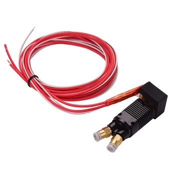 2 in 1 Out Dual Color Metal Hotend Extruder Kit with Cable 0.4mm Brass Nozzle Print for CR-10 Series Ender-3 3D Printer
2 in 1 Out Dual Color Metal Hotend Extruder Kit with Cable 0.4mm Brass Nozzle Print for CR-10 Series Ender-3 3D Printer