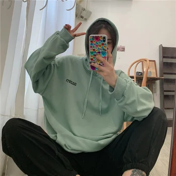 Oversized Women's Letter Printed Hoodies Hooded Female Drawstring Big Pocket Pullover Sweatshirt Autumn Girls Sweet Loose Hoodie
Oversized Women's Letter Printed Hoodies Hooded Female Drawstring Big Pocket Pullover Sweatshirt Autumn Girls Sweet Loose Hoodie