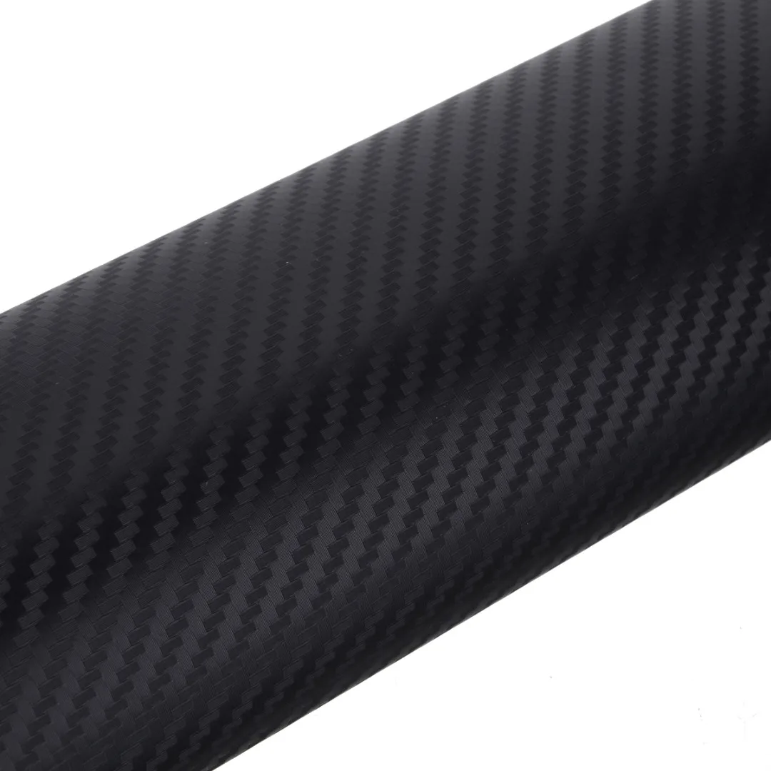 Mayitr 1pc 3D Matte Black Carbon Fiber Vinyl Wrap Sticker 3 Sizes Auto Car Exterior Styling Decal Film Air Release