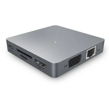 11In1 Type C Hub USB C to HDMI VGA Lan US1 3.0 Ports SD/TF Card Reader USB-C Power Delivery for Pro
11In1 Type C Hub USB C to HDMI VGA Lan US1 3.0 Ports SD/TF Card Reader USB-C Power Delivery for Pro