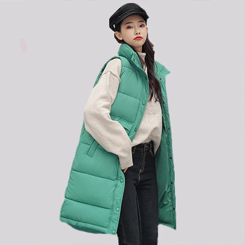women vests student female long section 2019 autumn and winter new loose down cotton vest thick
women vests student female long section 2019 autumn and winter new loose down cotton vest thick