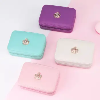 Women Girls Multi-function Simple PU Leather Jewelry Box Protable Travel Earrings Ring Necklace Storage Case Jewellery Ornaments
Women Girls Multi-function Simple PU Leather Jewelry Box Protable Travel Earrings Ring Necklace Storage Case Jewellery Ornaments