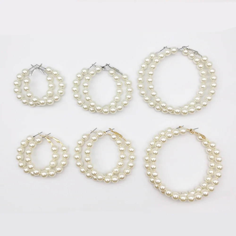 Women Elegant White Pearl Round Circle Hoop Earring Oversize Pearl Circle Ear Rings Earrings Fashion Jewelry
Women Elegant White Pearl Round Circle Hoop Earring Oversize Pearl Circle Ear Rings Earrings Fashion Jewelry