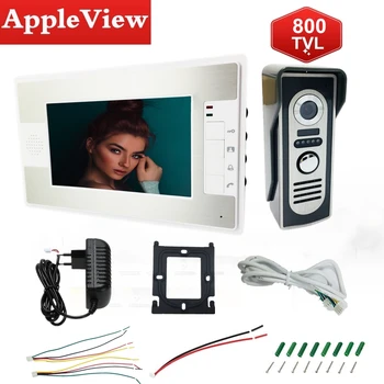 7" video intercom system doorbell night vision IR 800tvl camera waterproof unlock for home security wired video door phone
7" video intercom system doorbell night vision IR 800tvl camera waterproof unlock for home security wired video door phone