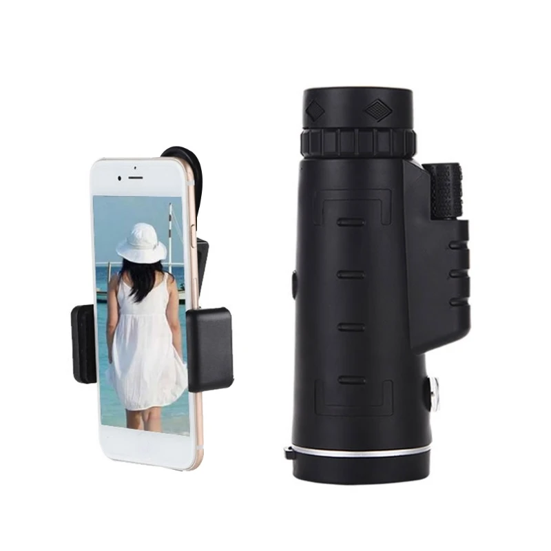 40x60 Monocular Telescope with Universal Phone Mount and Tripod Compass Portable Night Vision Monoculars for Birdwatching | Инструменты