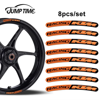 Jump Time 13cm x 1.3cm 8Pcs For KTM Racing Rim Edge Stickers Wheel Stripes Set Car Bicycle Motorcycle Moto Decal Car Styling
Jump Time 13cm x 1.3cm 8Pcs For KTM Racing Rim Edge Stickers Wheel Stripes Set Car Bicycle Motorcycle Moto Decal Car Styling