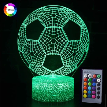 Colorful 3D LED Lamp Illusion Flash Night Light with Remote Control Football Team Desk Table Lamp Gifts for Soccer Player
Colorful 3D LED Lamp Illusion Flash Night Light with Remote Control Football Team Desk Table Lamp Gifts for Soccer Player