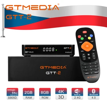 GTMEDIA GTT2 Smart tv box DVB-T2/Cable(J83.A/C)/ATSC-C/ISDBT 2GB 8GB 4K H.265 WiFi Google Youtube easy to operate Android box
GTMEDIA GTT2 Smart tv box DVB-T2/Cable(J83.A/C)/ATSC-C/ISDBT 2GB 8GB 4K H.265 WiFi Google Youtube easy to operate Android box