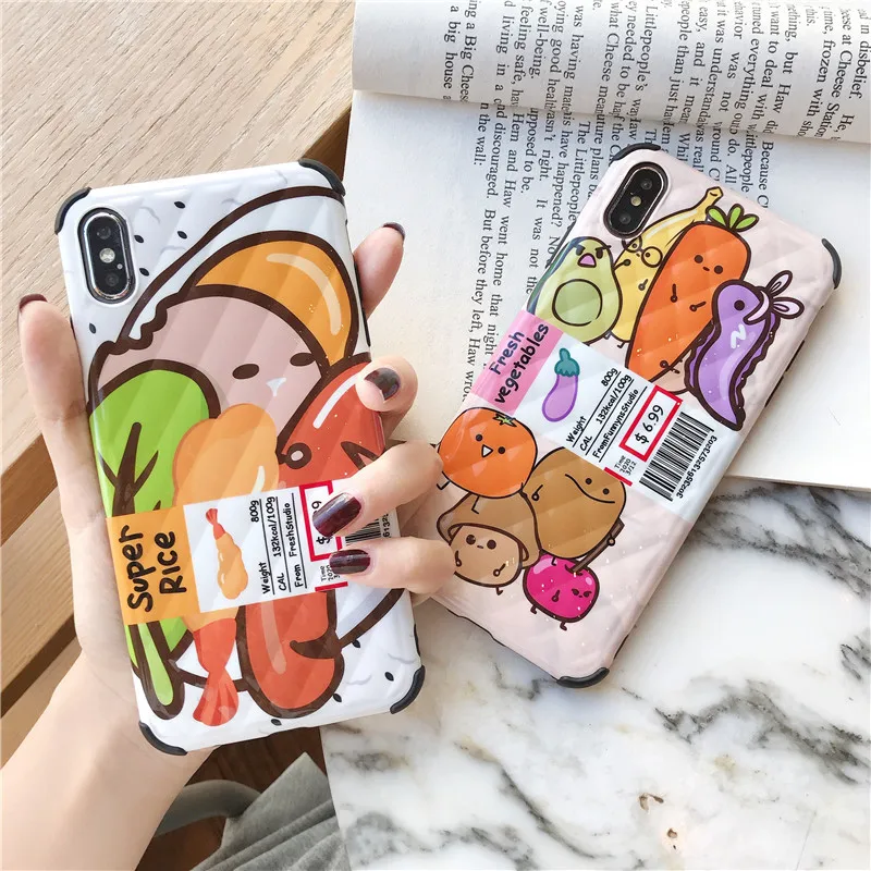 Hard IMD Coque for Iphone 7 Case Rhombus Texture Funny Vegetable Patterned Cases for Iphone Xr X 6 6S 7 8 Plus Xs Max Case Cover
Hard IMD Coque for Iphone 7 Case Rhombus Texture Funny Vegetable Patterned Cases for Iphone Xr X 6 6S 7 8 Plus Xs Max Case Cover
