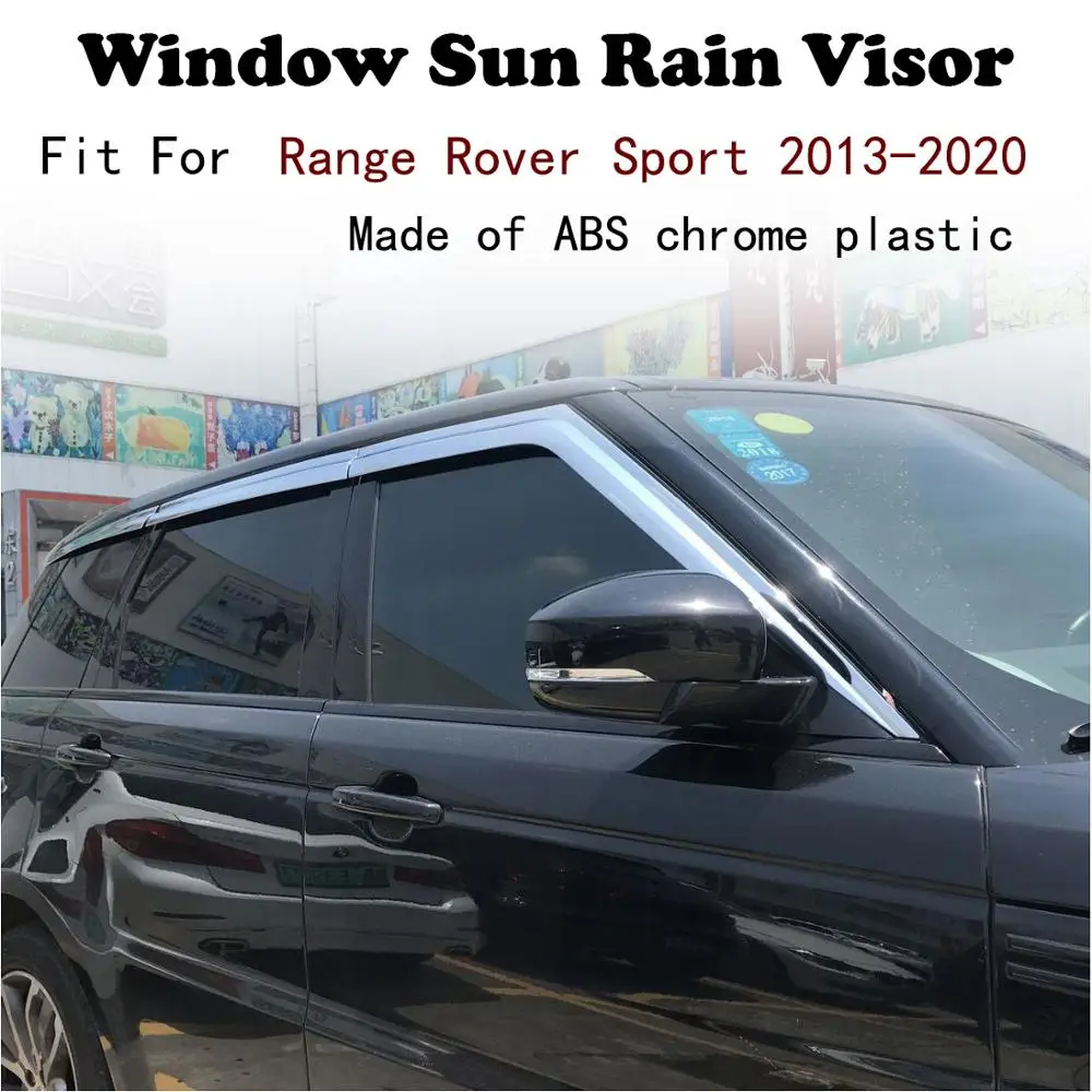 Фото ABS хромированный пластик оконный козырек вентиляционные шторы солнцезащитный
