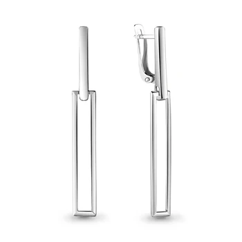 AQUAMARINE earrings without stones, silver 925
AQUAMARINE earrings without stones, silver 925