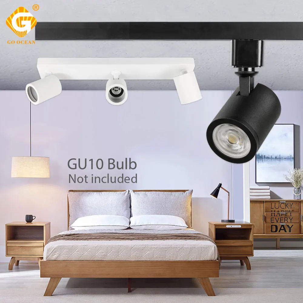 Industrial GU10 LED Track Light Adjustable Fixture Phase Ceiling Spot Rail Lighting Clothes Store Shop Spotlight Lamp Exhibition
Industrial GU10 LED Track Light Adjustable Fixture Phase Ceiling Spot Rail Lighting Clothes Store Shop Spotlight Lamp Exhibition