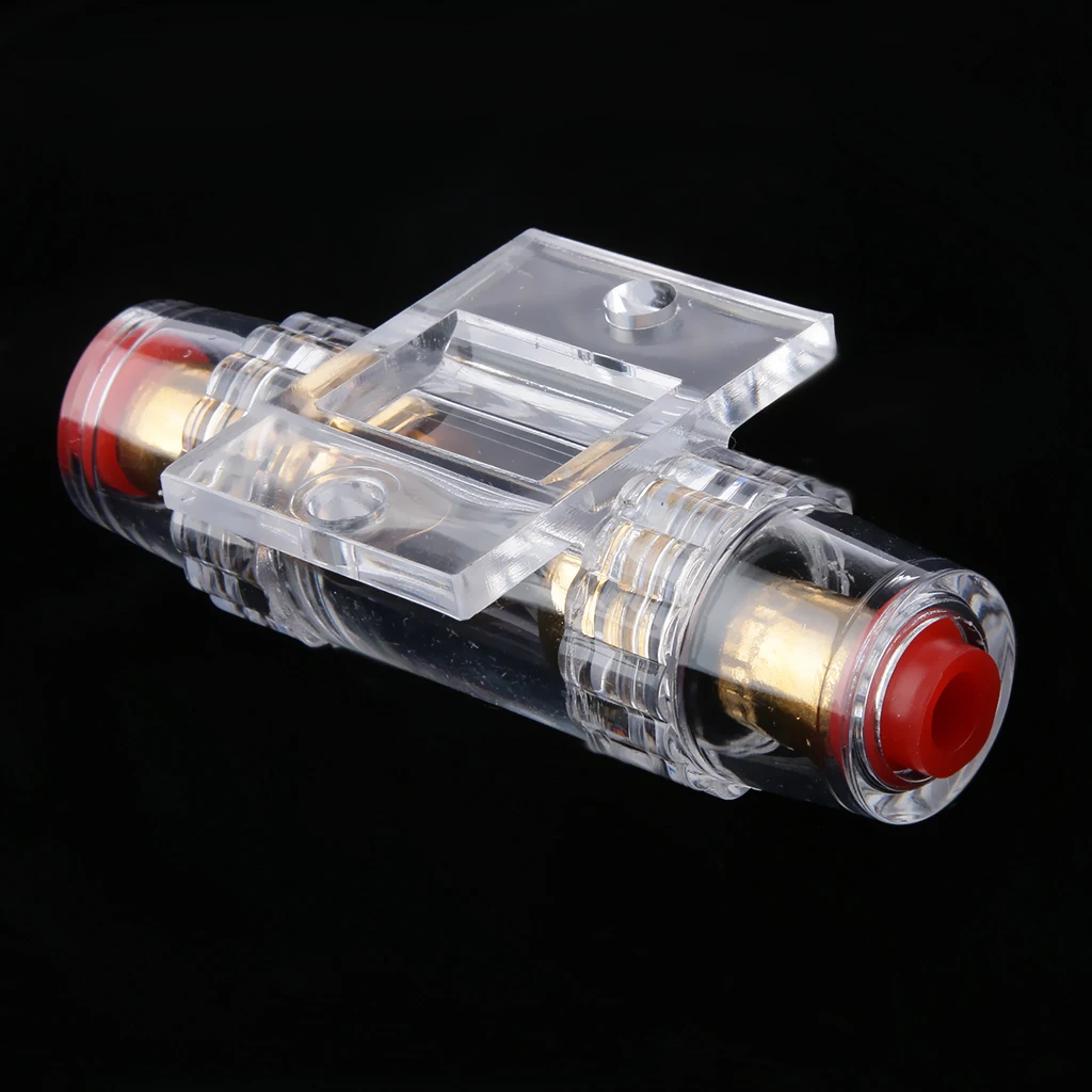 Car Audio Stereo AGU Fuse Holder Box 4 / 8 Gauge Wire With 4pcs 60 AMP Fuses Car Audio Stereo AGU Fuse Holder Box 4 / 8 Gauge Wire With 4pcs 60 AMP Fuses