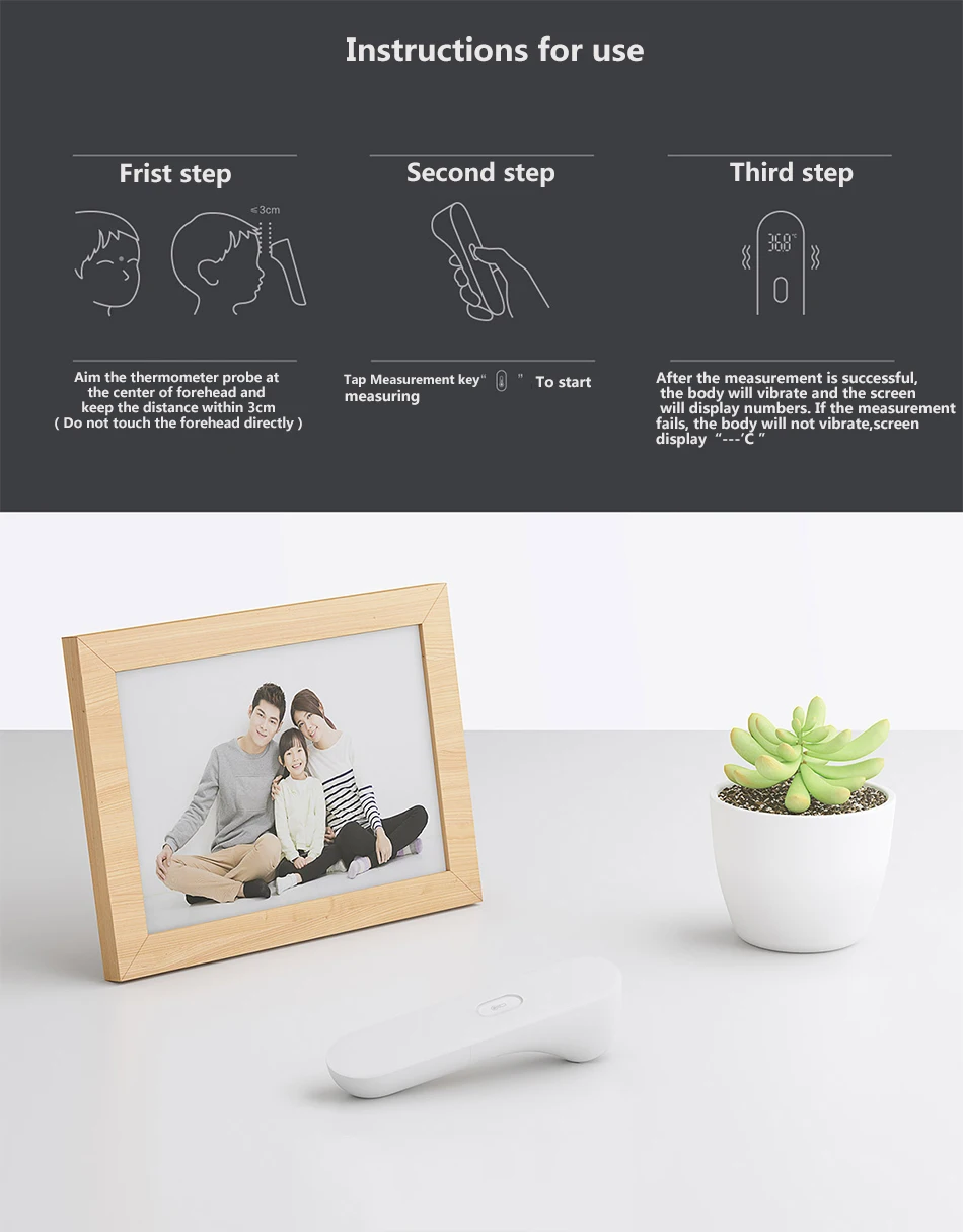 Gadgetoo Xiaomi Mijia Ihealth Infrared Thermometer Accurate Digital Led Display Thermometer