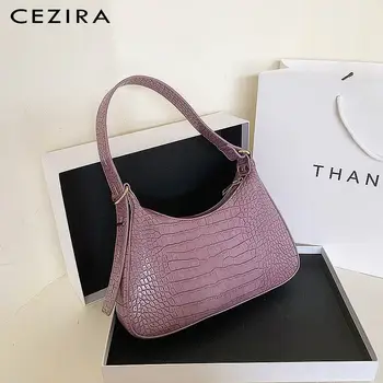 CEZIRA Women Luxury Crocodile Pattern Shoulder Bag PU Leather Solid Color Handbags Female Casual Hobo Vegan Leather Baguette Bag
CEZIRA Women Luxury Crocodile Pattern Shoulder Bag PU Leather Solid Color Handbags Female Casual Hobo Vegan Leather Baguette Bag