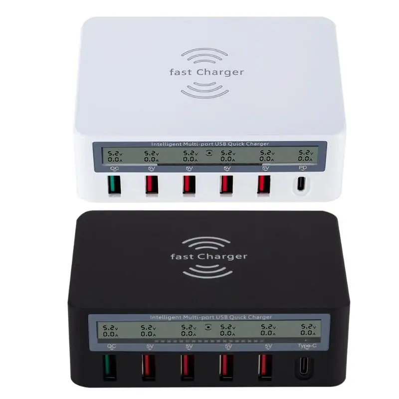 Universal 6 USB Ports USB Charger Digital Display QC 3.0 Fast Charging Station Household Wireless Charge Adapter with EU Plug
Universal 6 USB Ports USB Charger Digital Display QC 3.0 Fast Charging Station Household Wireless Charge Adapter with EU Plug