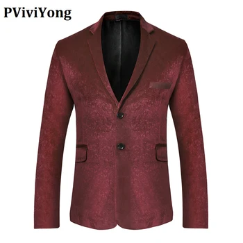 PViviYong brand 2020 high quality men's top suit jacket Velvet fabric slim fit suit men blazer Europe size X16
PViviYong brand 2020 high quality men's top suit jacket Velvet fabric slim fit suit men blazer Europe size X16