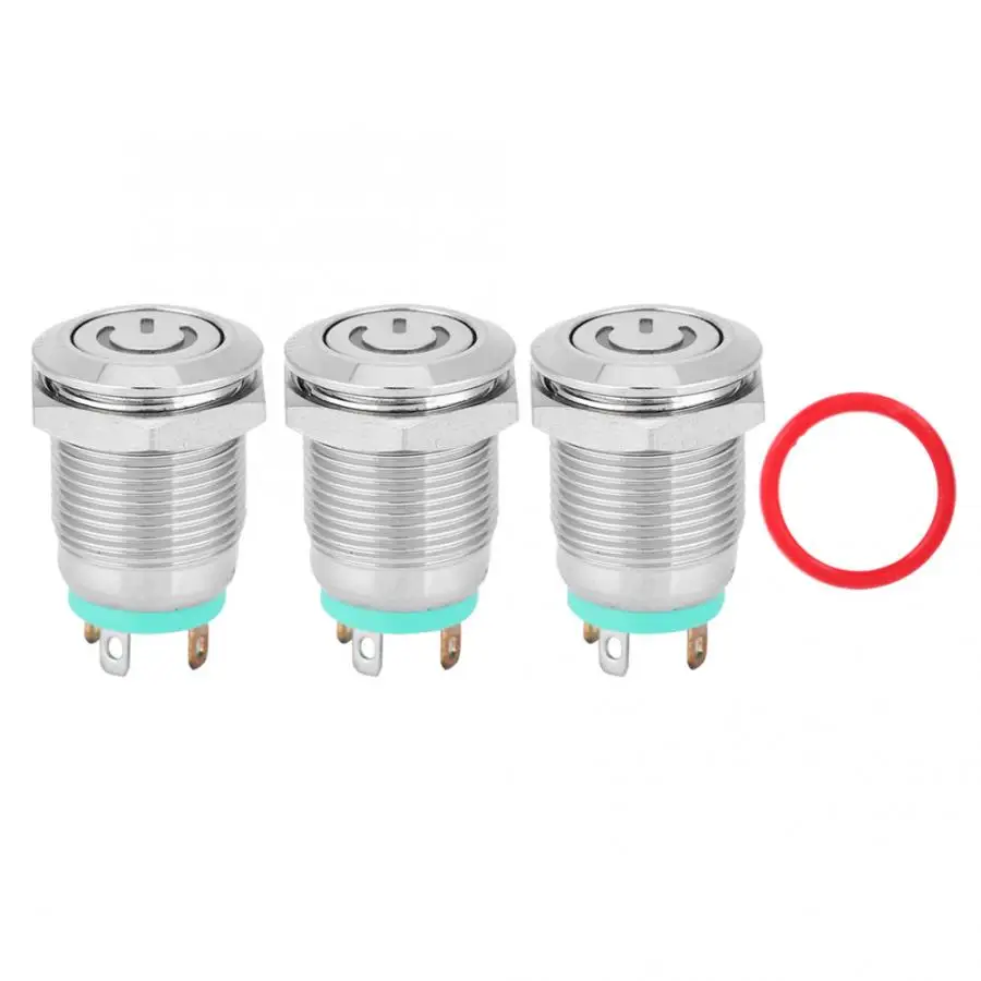 Green LED Light Flat Head Self-Reset Metal Push Button with Power Symbol 12mm Silver Contact Switch
Green LED Light Flat Head Self-Reset Metal Push Button with Power Symbol 12mm Silver Contact Switch