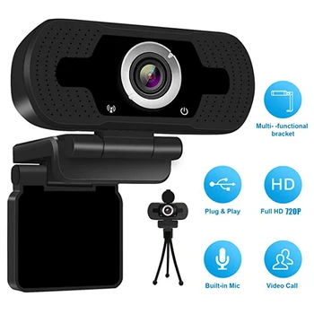 720P HD Webcam USB Web Camera Built-in Microphone Video Call manual focus Web Cam for Desktop Computer Desktop PC Laptop
720P HD Webcam USB Web Camera Built-in Microphone Video Call manual focus Web Cam for Desktop Computer Desktop PC Laptop