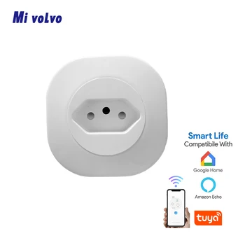 Brazil standard Smart Socket WiFi Plug Power socket plug Wireless Socket Outlet Works with Alexa Google Home Tuya App Smart Plug
Brazil standard Smart Socket WiFi Plug Power socket plug Wireless Socket Outlet Works with Alexa Google Home Tuya App Smart Plug