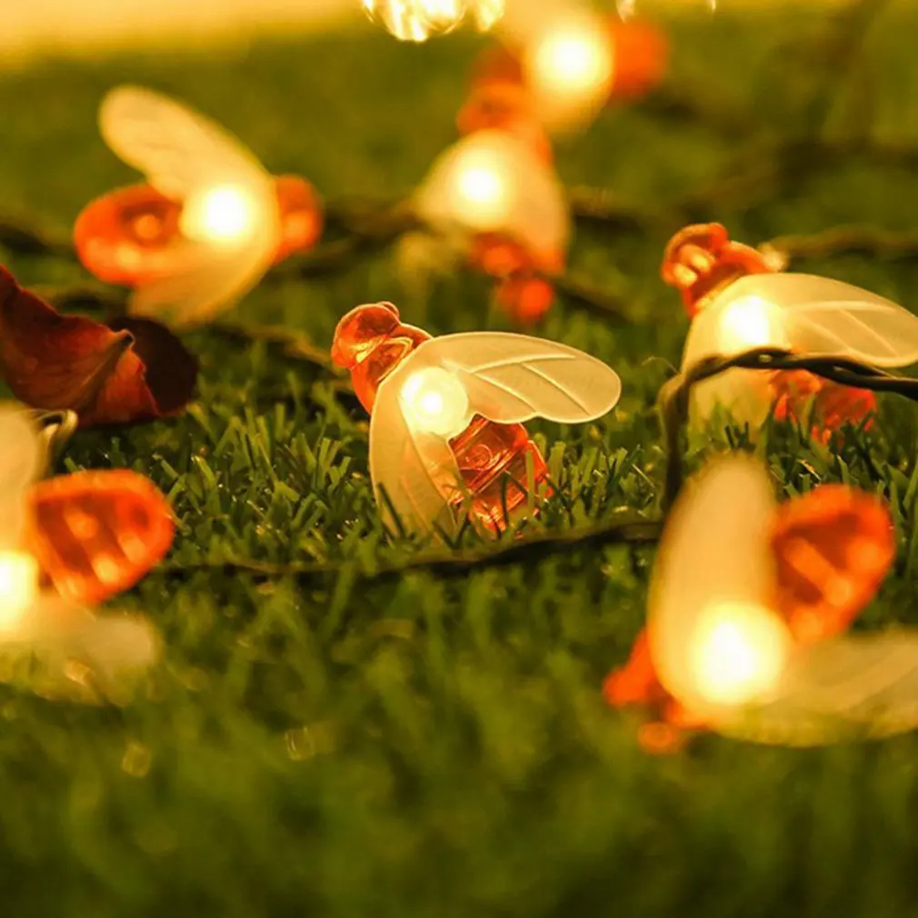 LED String light Solar Small Bee Light String Garland Home Christmas Wedding Party Decoration Powered by Battery batter USB
LED String light Solar Small Bee Light String Garland Home Christmas Wedding Party Decoration Powered by Battery batter USB