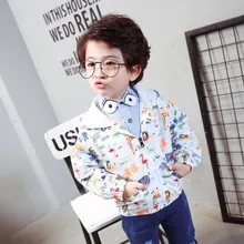 Veste garçon vetement enfant printemps nouveau Style veste bébé dinosaure petit Cardigan enfant veste imperméable enfant(China)