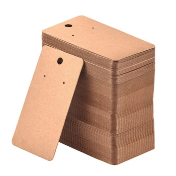 100Pcs 5 x 9Cm Kraft Paper Blank Jewelry Display Card Cardboard Earring Package Hang Tag Card Brown
100Pcs 5 x 9Cm Kraft Paper Blank Jewelry Display Card Cardboard Earring Package Hang Tag Card Brown