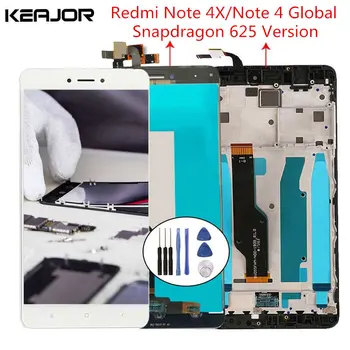 For Xiaomi Redmi Note 4X LCD Screen Redmi Note 4 Display Screen with Frame for Redmi Note 4 Global Version 5.5'' Snapdragon 625
For Xiaomi Redmi Note 4X LCD Screen Redmi Note 4 Display Screen with Frame for Redmi Note 4 Global Version 5.5'' Snapdragon 625
