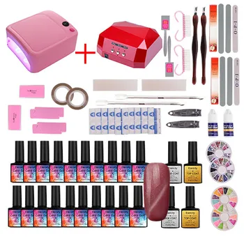 20Pcs Nail Art Starter Kit UV Gel Polish Soak Off LED Lamp Manicure
20Pcs Nail Art Starter Kit UV Gel Polish Soak Off LED Lamp Manicure