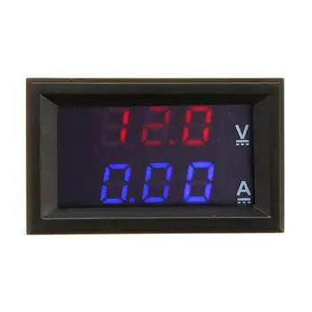 Mini Digital Voltmeter Ammeter DC 100V 10A Panel Amp Volt Voltage Current Meter Tester 0.56" Blue Red Dual LED Display Accessory
Mini Digital Voltmeter Ammeter DC 100V 10A Panel Amp Volt Voltage Current Meter Tester 0.56" Blue Red Dual LED Display Accessory
