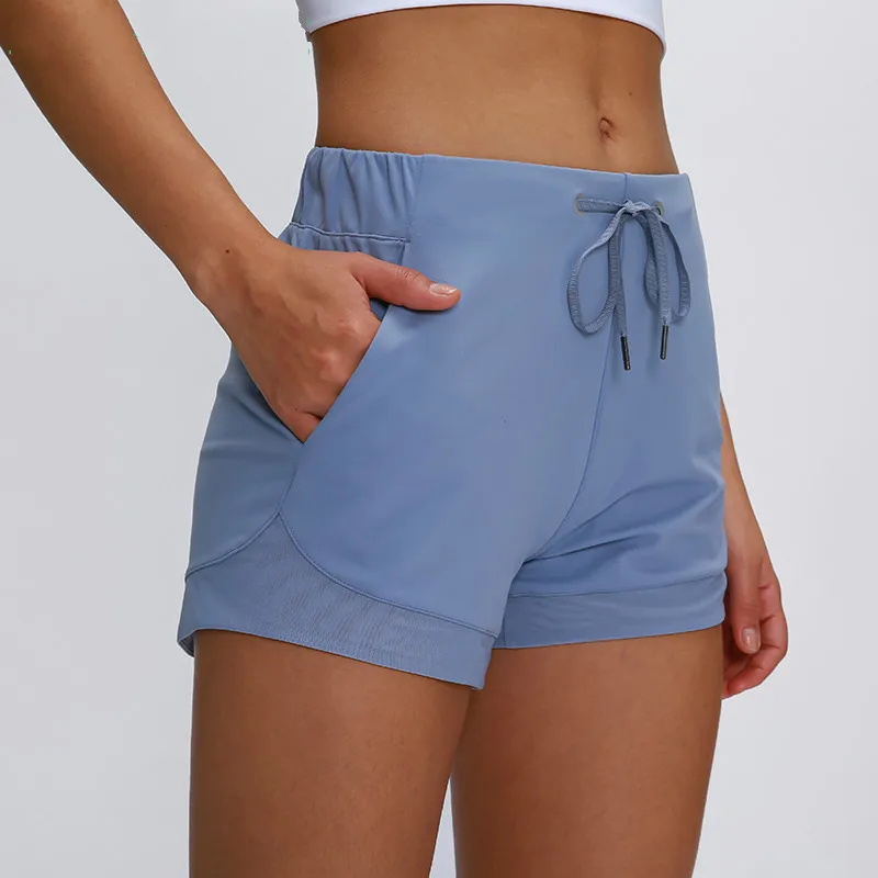 AGOUTI Waist Drawstring Loose Fit Training Gym Sport Shorts Women Naked-feel Fabric Running Yoga Fitness Shorts with Pockets
AGOUTI Waist Drawstring Loose Fit Training Gym Sport Shorts Women Naked-feel Fabric Running Yoga Fitness Shorts with Pockets