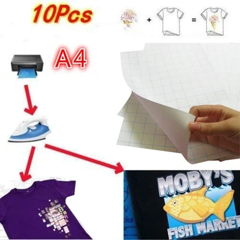 Iron on Paper A4 Fabrics Cloth Durable Heat Transfer Paper T-Shirt Print Paper 10 Sheets Picture Textiles Diy Light Color
Iron on Paper A4 Fabrics Cloth Durable Heat Transfer Paper T-Shirt Print Paper 10 Sheets Picture Textiles Diy Light Color
